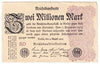 Germany 1923 2 Million Mark Note, AU
