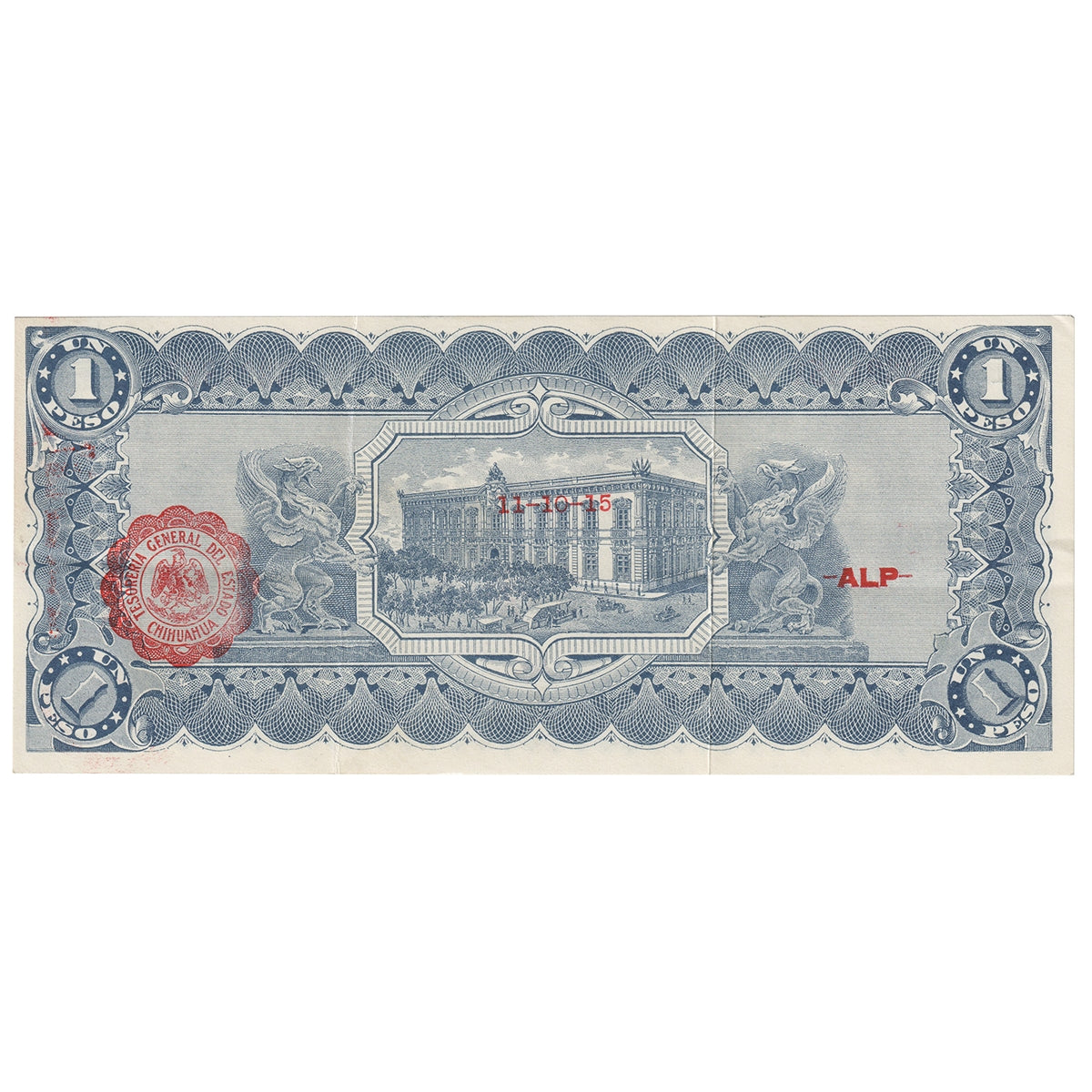 Mexico - Revolutionary 1915 1 Peso Note, Pick #S530e, EF