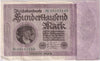 Germany 1923 100,000 Mark Note, Pick #83a, F-VF (tears)