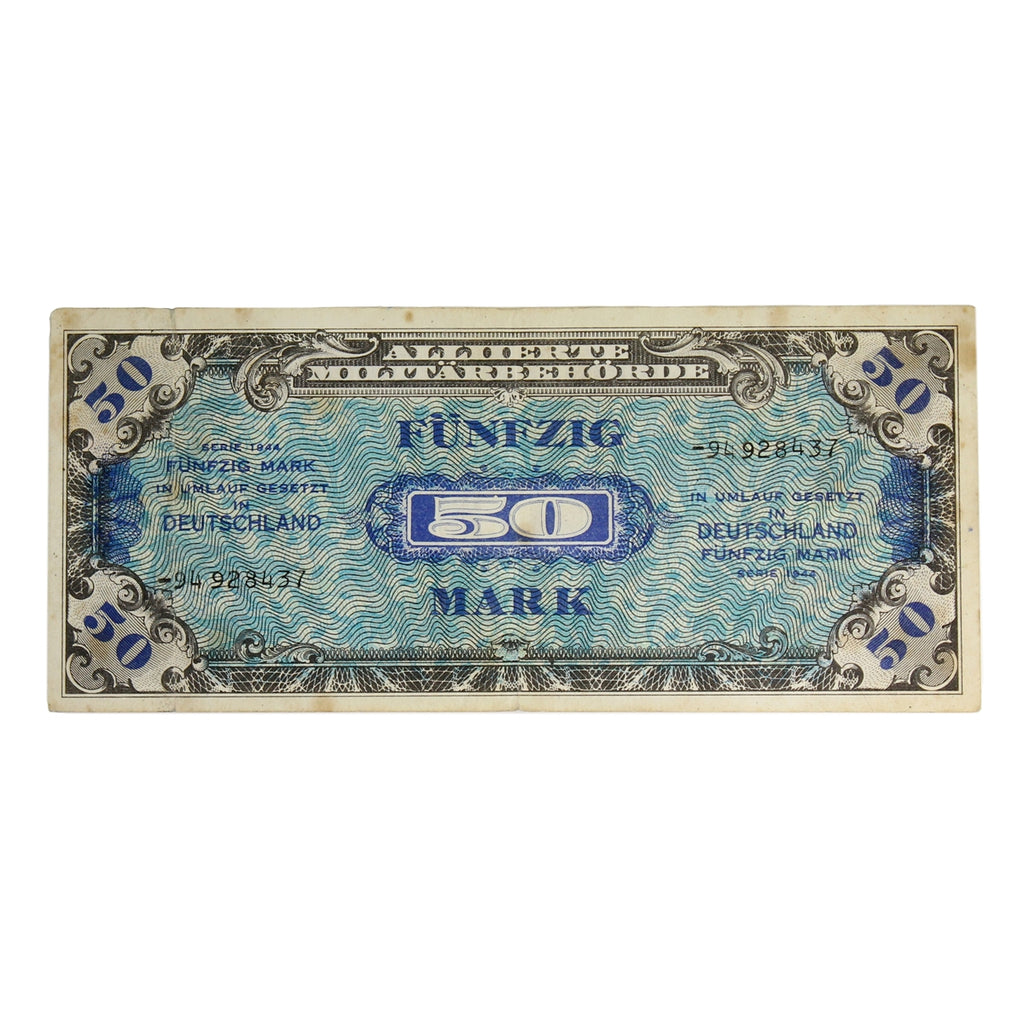 Germany 1944 50 Mark Note, Pick #196d, 8 Digit without F, EF