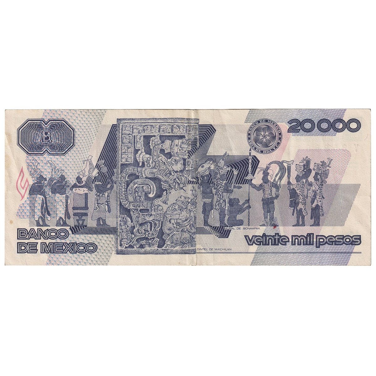 Mexico 1989 20,000 Peso Note, Pick #92b, EF