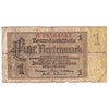 Germany 1937 1 Rentenmark Note, VG