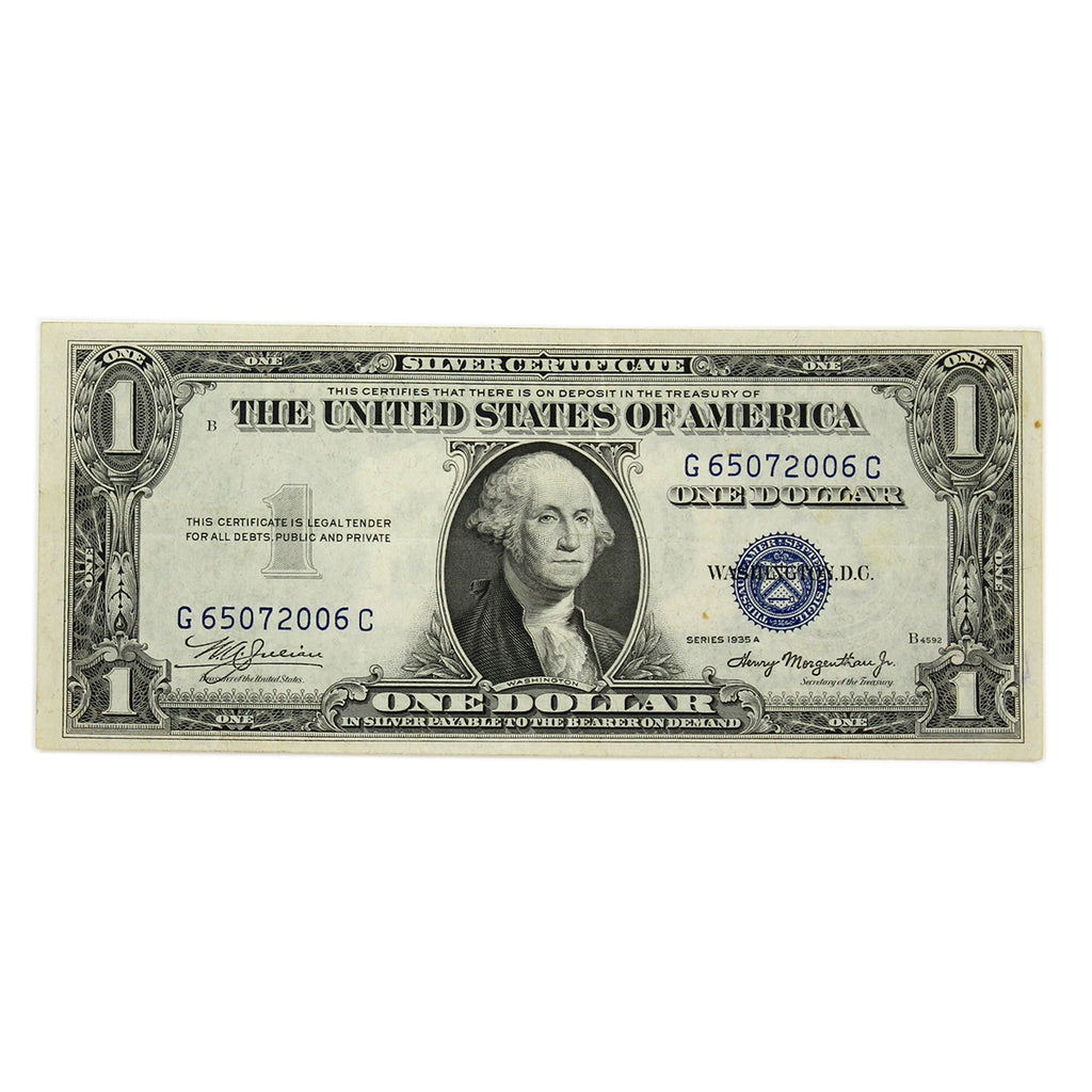 USA 1935A $1 Note, FR #1608, Julian-Morgenthau, Silver Certificate, EF