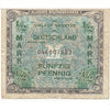 Germany 1944 1/2 Mark Note, With F, VF