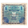 Germany 1944 1 Mark Note, with F, VF (Damaged)