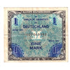 Germany 1944 1 Mark Note, with F, EF