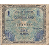 Germany 1944 1 Mark Note, 9 Digit with F, VG