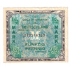 Germany 1944 1/2 Mark Note, with F, EF