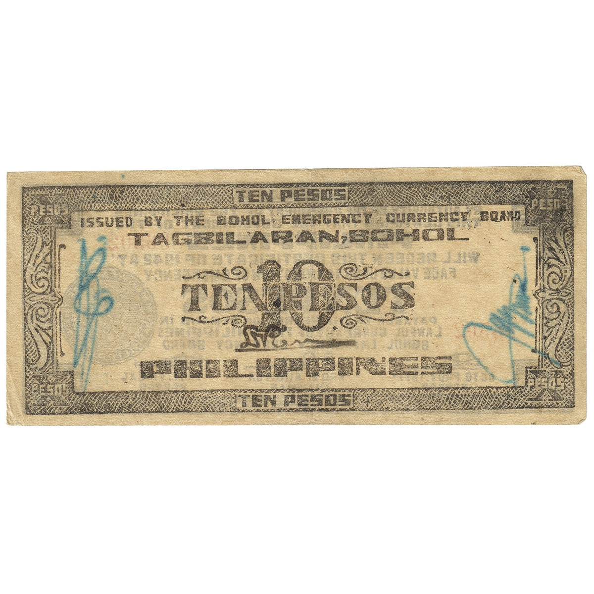 Philippines 1942 5 Peso Note, Pick #S137c, VF