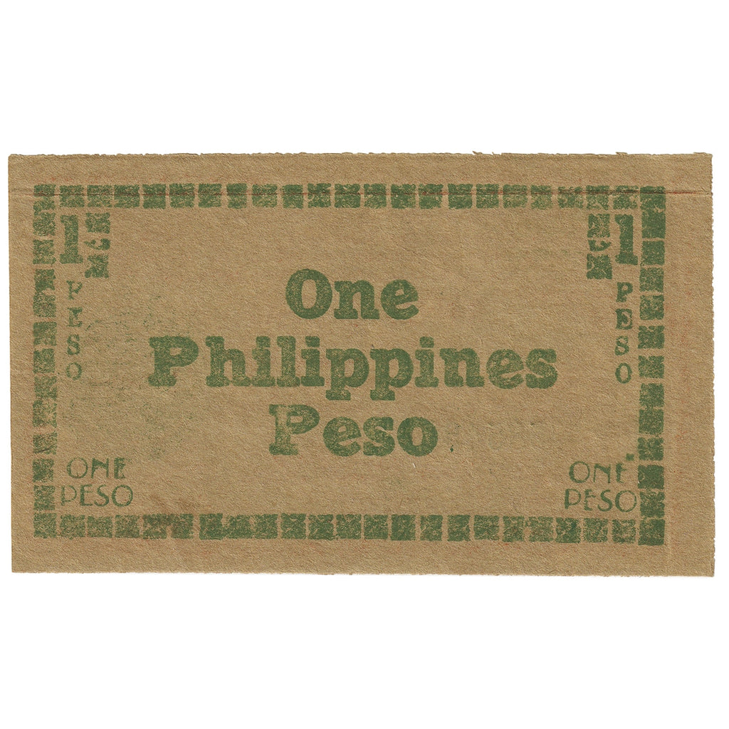 Philippines 1945 1 Peso Note, Pick #s681, Emergency Issue, UNC
