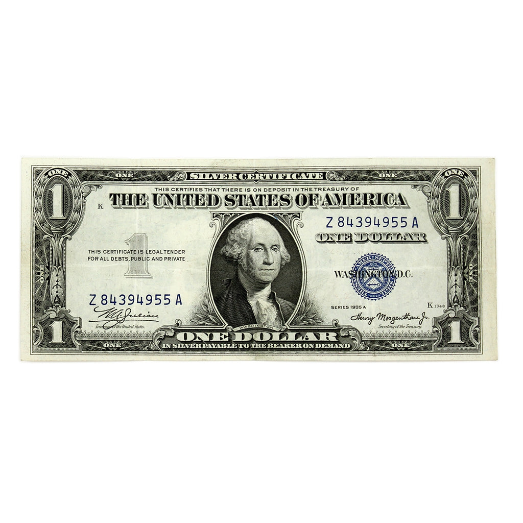 USA 1935A $1 Note, FR #1608, Julian-Morgenthau, Silver Certificate, VF-EF