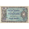 Germany 1944 10 Mark Note, 9 Digit With F, AU