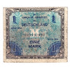 Germany 1944 1 Mark Note, With F, F (Soiled)