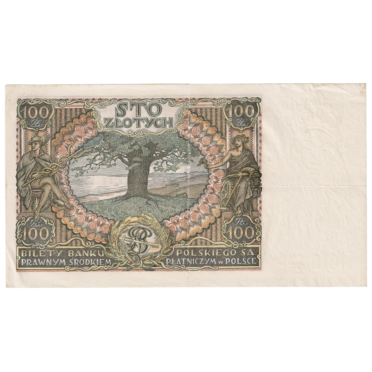 Poland 1934 100 Zlotych Note, Pick #75b, EF