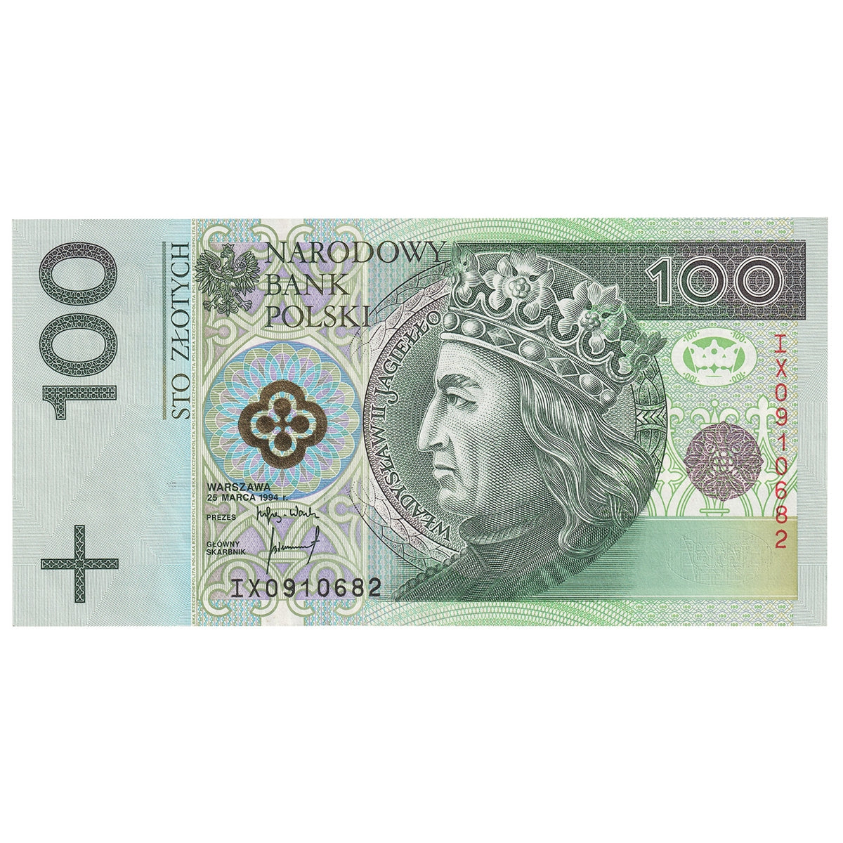 Poland 2012 100 Zlotych Note, Pick #186, UNC