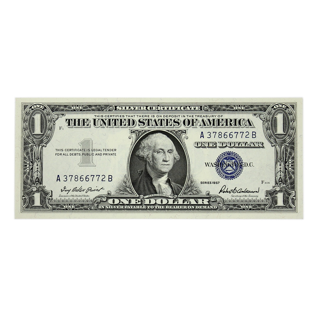USA 1957 $1 Note, FR #1619, Priest-Anderson, Silver Certificate, CUNC
