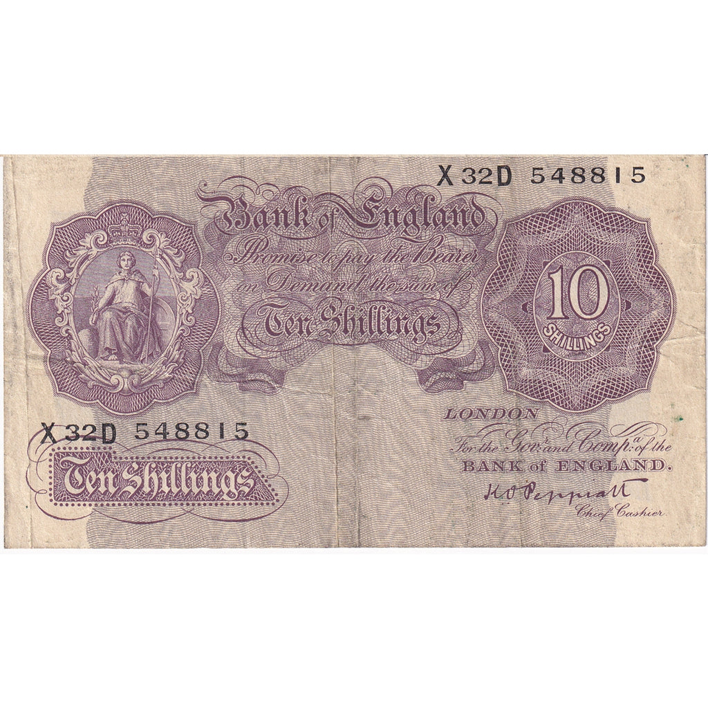 Great Britain 1940 10 Shilling Note, VF