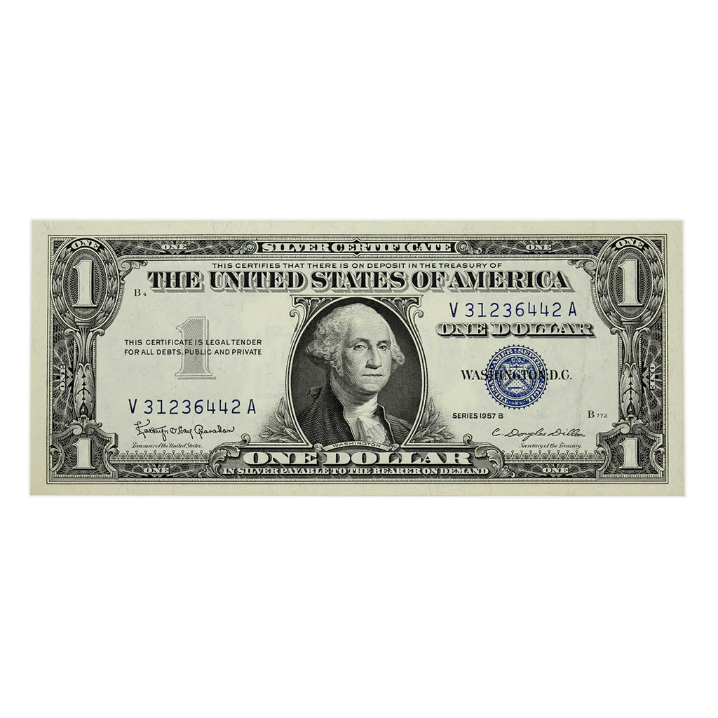 USA 1957B $1 Note, FR #1621, Granahan-Dillon, Silver Certificate, EF-AU