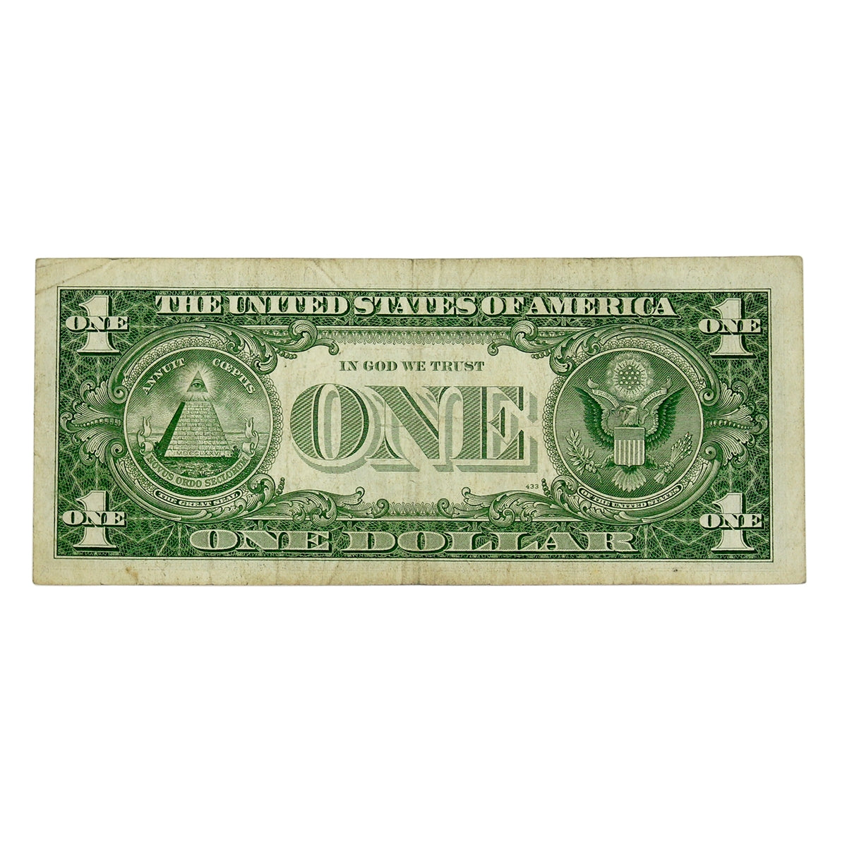 USA 1957B $1 Note, FR #1621, Granahan-Dillon, Silver Certificate, VF
