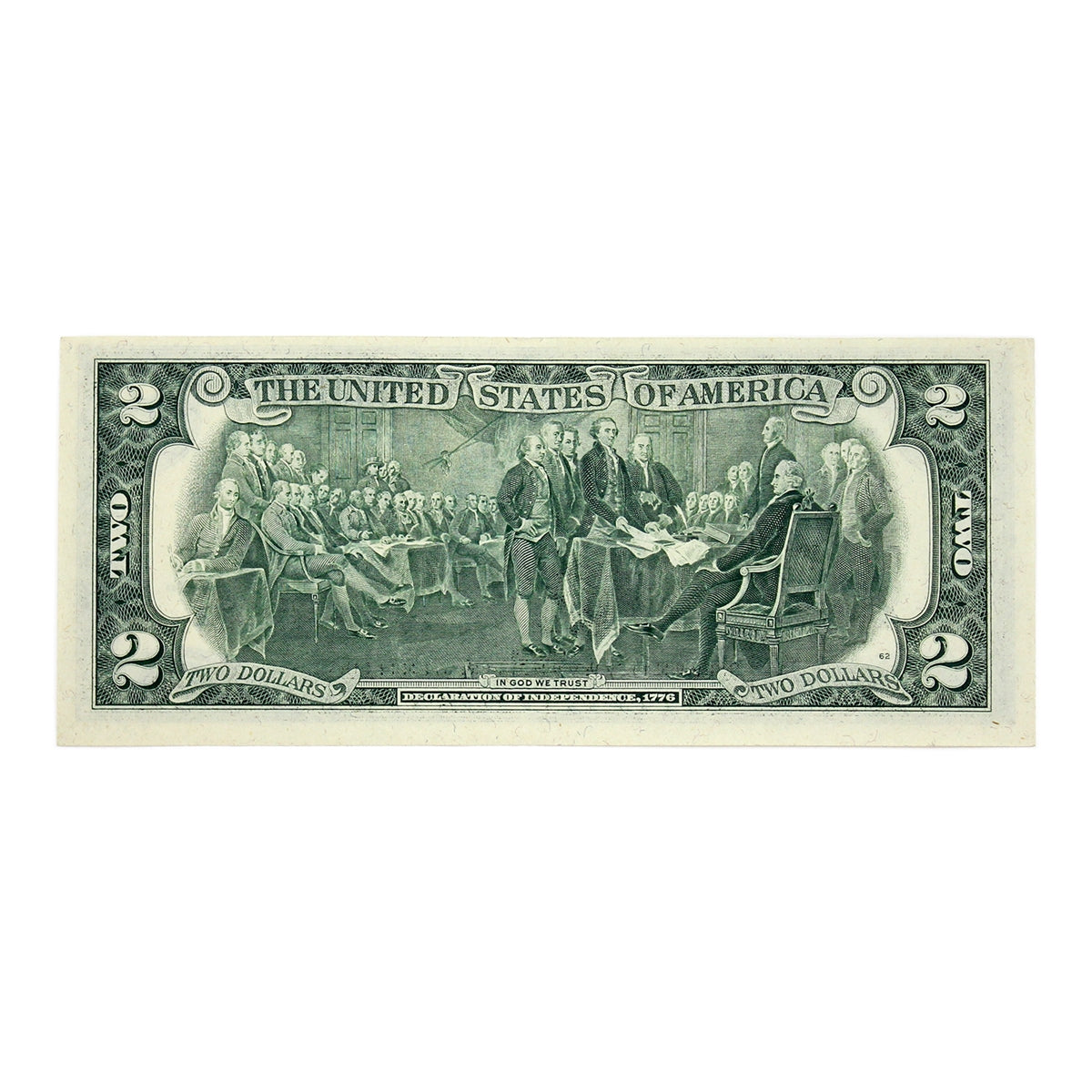 USA 1976 $2 Note, FR #1935D, Neff-Simon, Cleveland, AU