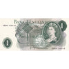 Great Britain 1970 1 Pound Note, R-M, EF-AU