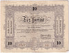 Hungary 1848 10 Forint Note, Pick #S117, VF-EF