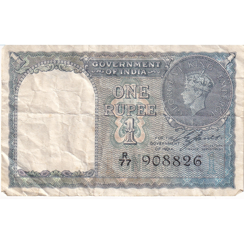 India 1940 1 Rupee, VF