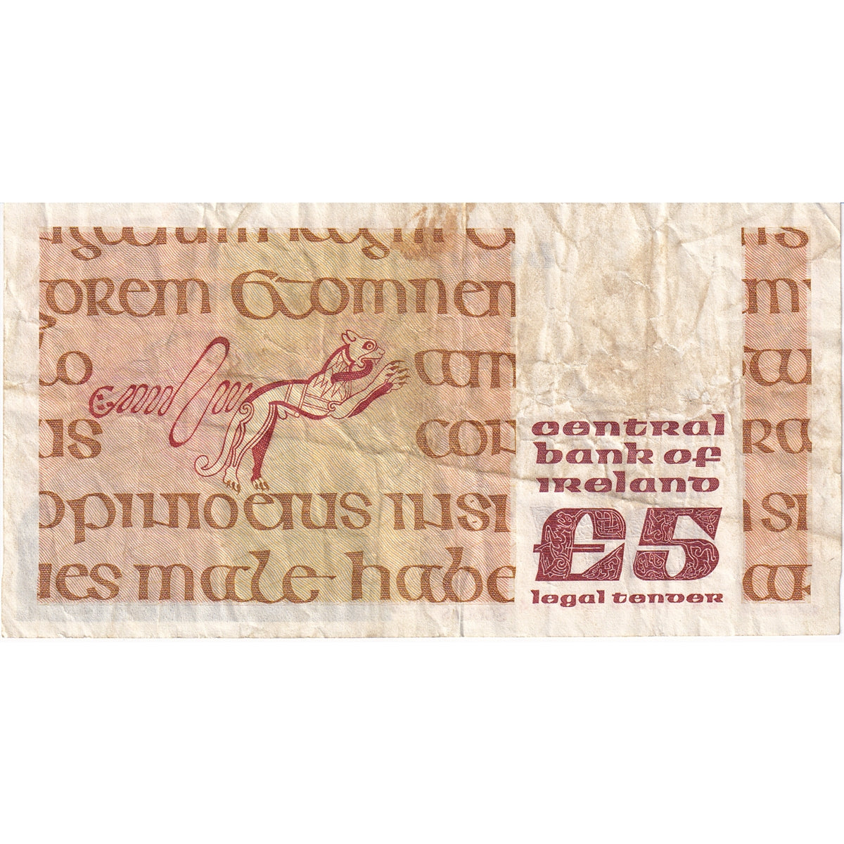 Ireland Note 1976-77 5 Pounds, VF