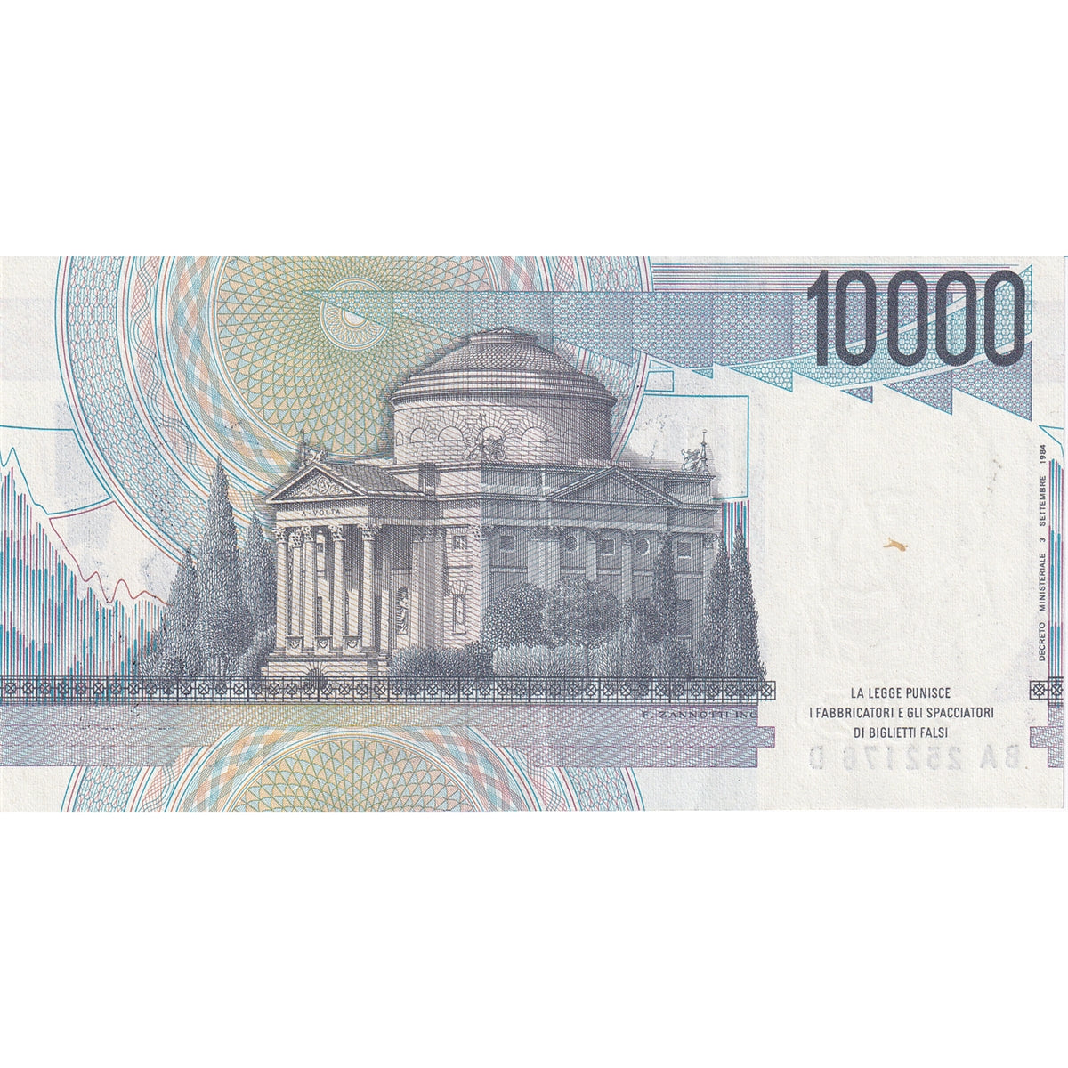 Italy Note 1984 10000 Lire, Stevani, AU