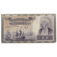 Netherlands 1941 20 Gulden Note, Pick #54, VF