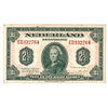 Netherlands 1943 2 1/2 Gulden Note, Pick #65, AU