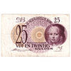 Netherlands 1945 25 Gulden Note, Pick #77, F-VF