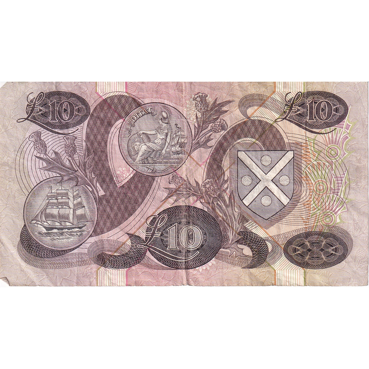 Scotland 1986 Bank of Scotland 10 Pound Note, VF