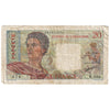 Tahiti 1963 20 Franc Note, Pick #21c, VF