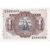 Spain 1953 1 Peseta Note, Pick #144a, UNC