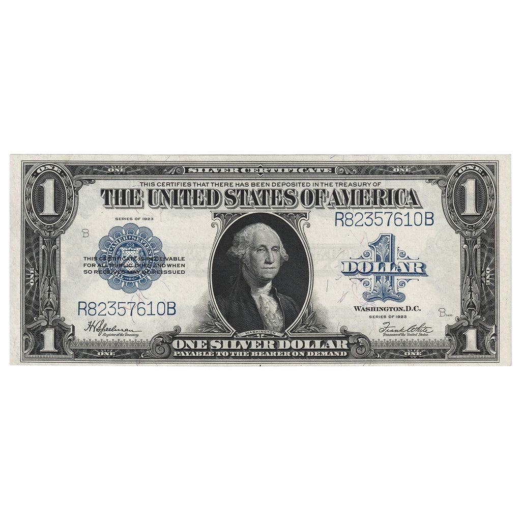USA 1923 $1 Note, FR #237, Speelman-White, Silver Certificate, VF-EF