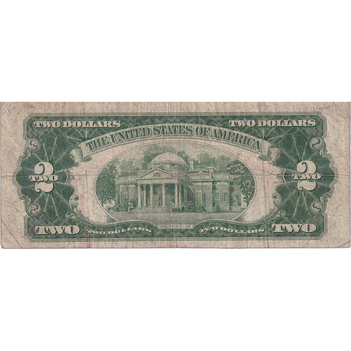 USA 1928E $2 Note, FR #1506, Julian-Vinson, F