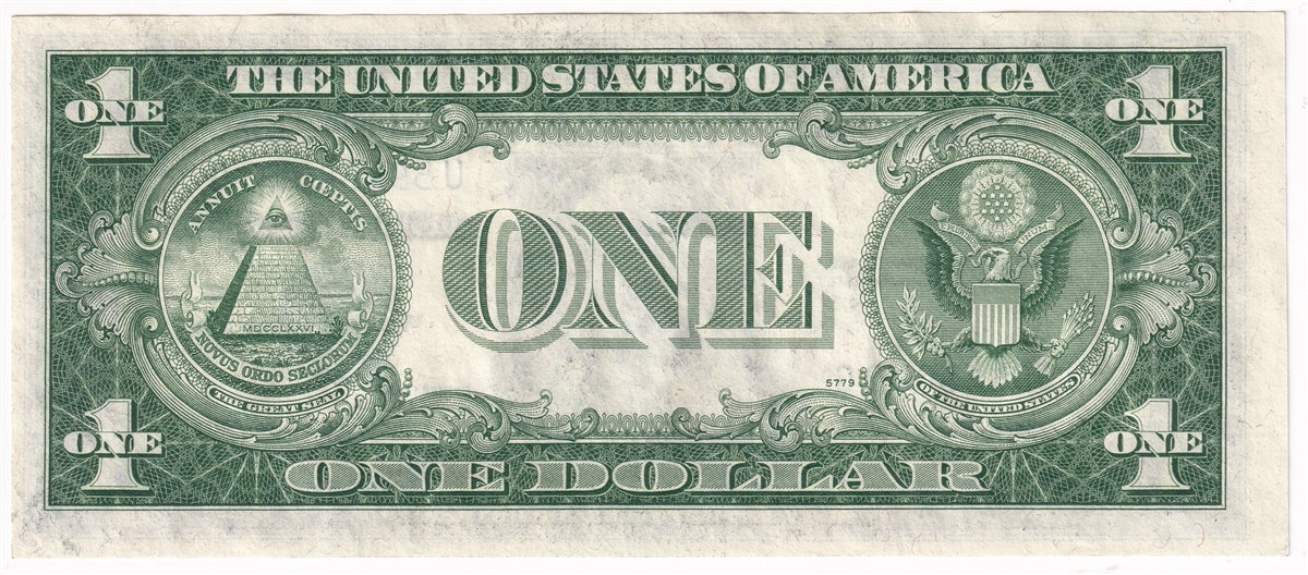 USA 1935E $1 Note, FR #1614, Priest-Humphrey, Silver Certificate, CUNC