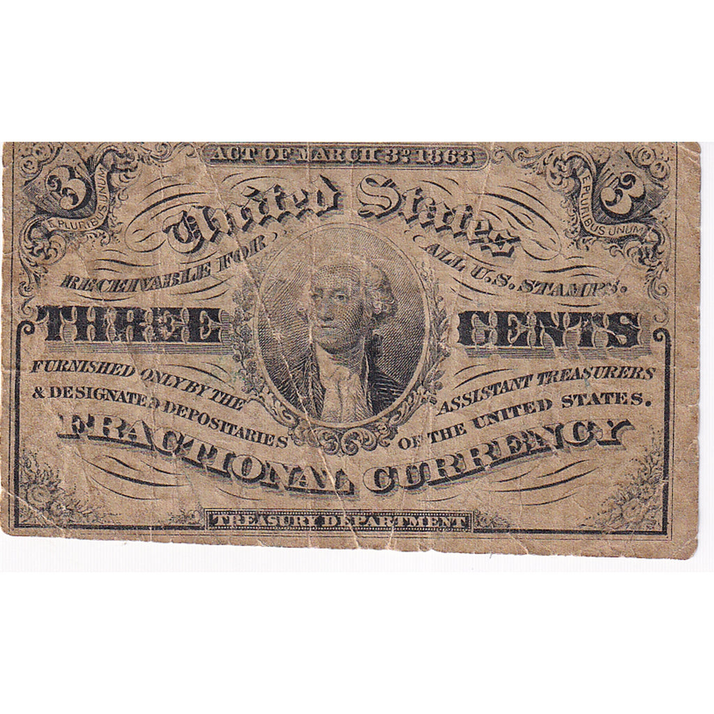 USA 1864-69 3-Cents, VF