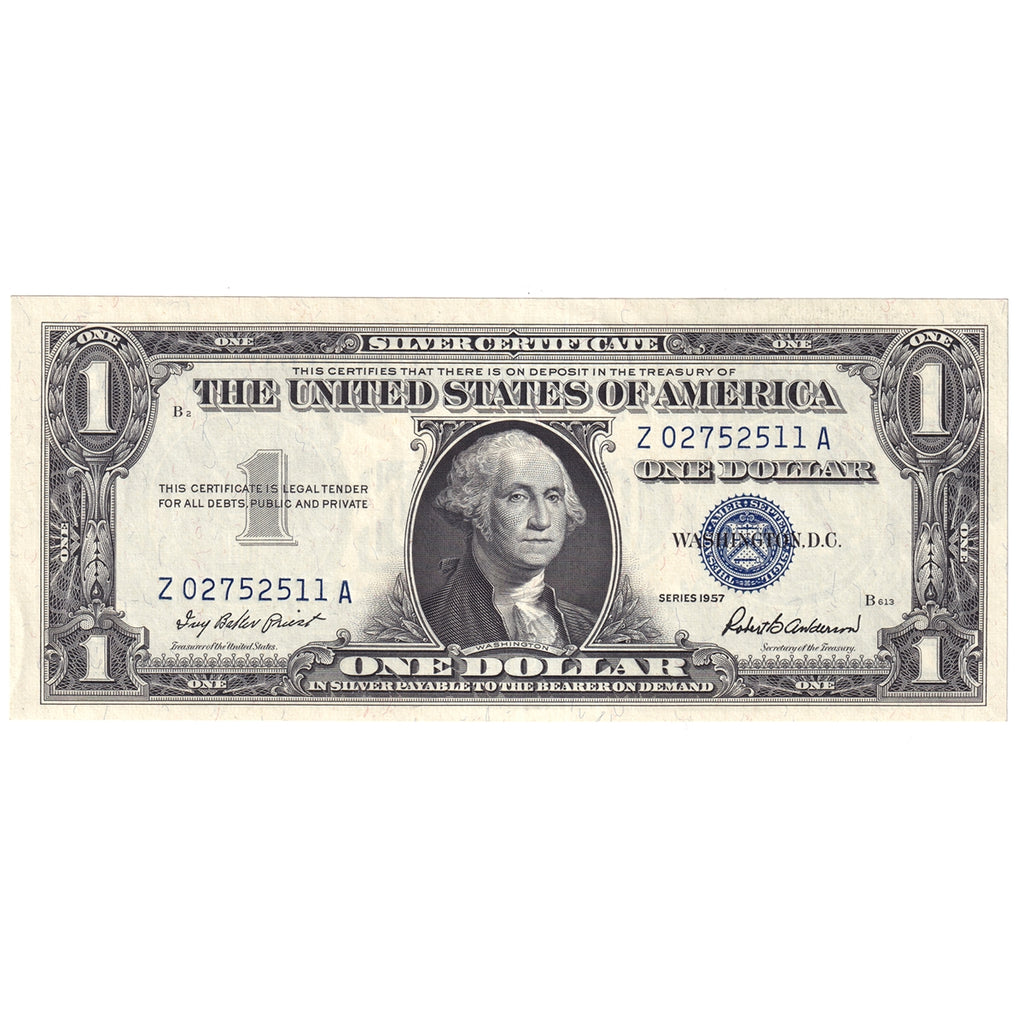 USA 1957 $1 Note, FR #1619, Silver Certificate, Priest-Anderson, UNC