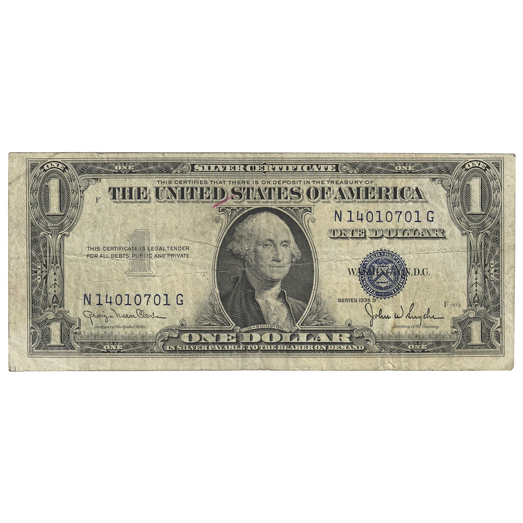 USA 1935D $1 Note, FR #1613, Clark-Snyder, Silver Certificate, CIRC