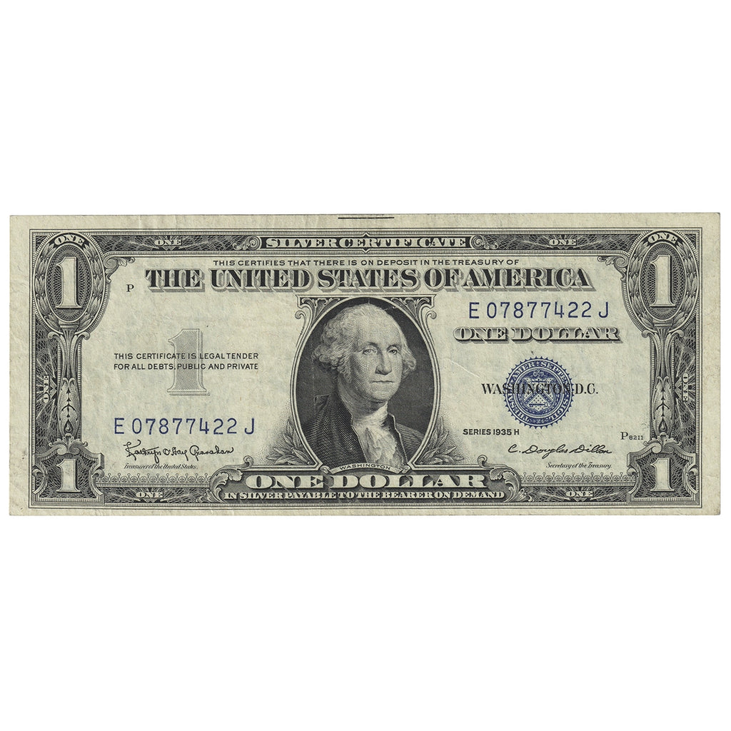 USA 1935H $1 Note, FR #1618, Granahan-Dillon, Silver Certificate, VF-EF