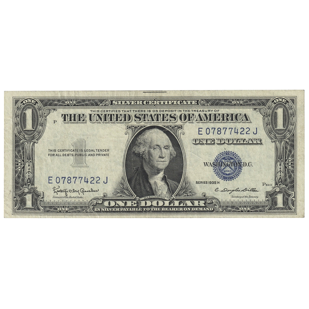 USA 1935H $1 Note, FR #1618, Granahan-Dillon, Silver Certificate, VF-EF