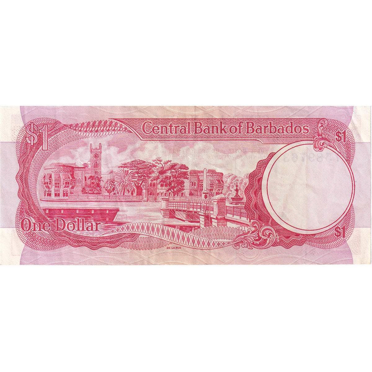 Barbados Note 1973 1 Dollar, VF-EF
