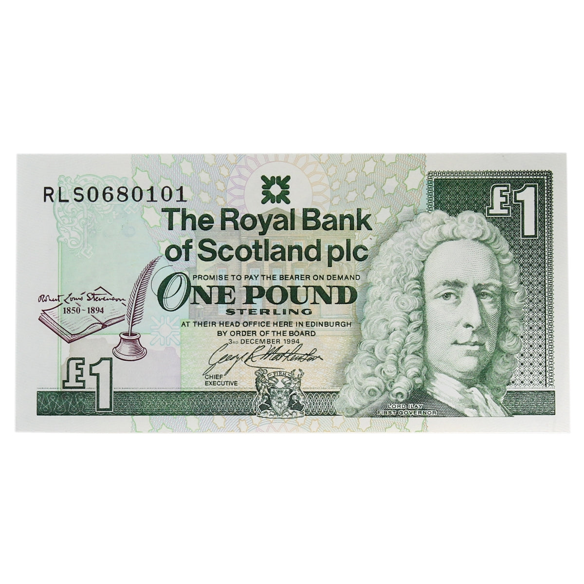 Scotland 1994 Royal Bank of Scotland 1 Pound Note, SC835, UNC