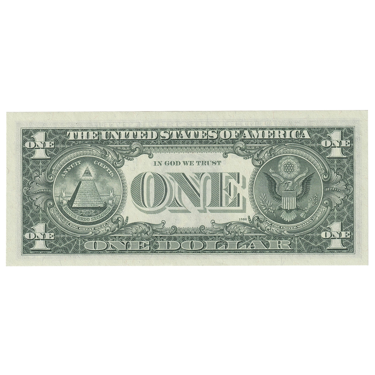 USA 1969D $1 Note, FR #1907F, Banuelos-Shultz, Atlanta, AU-UNC