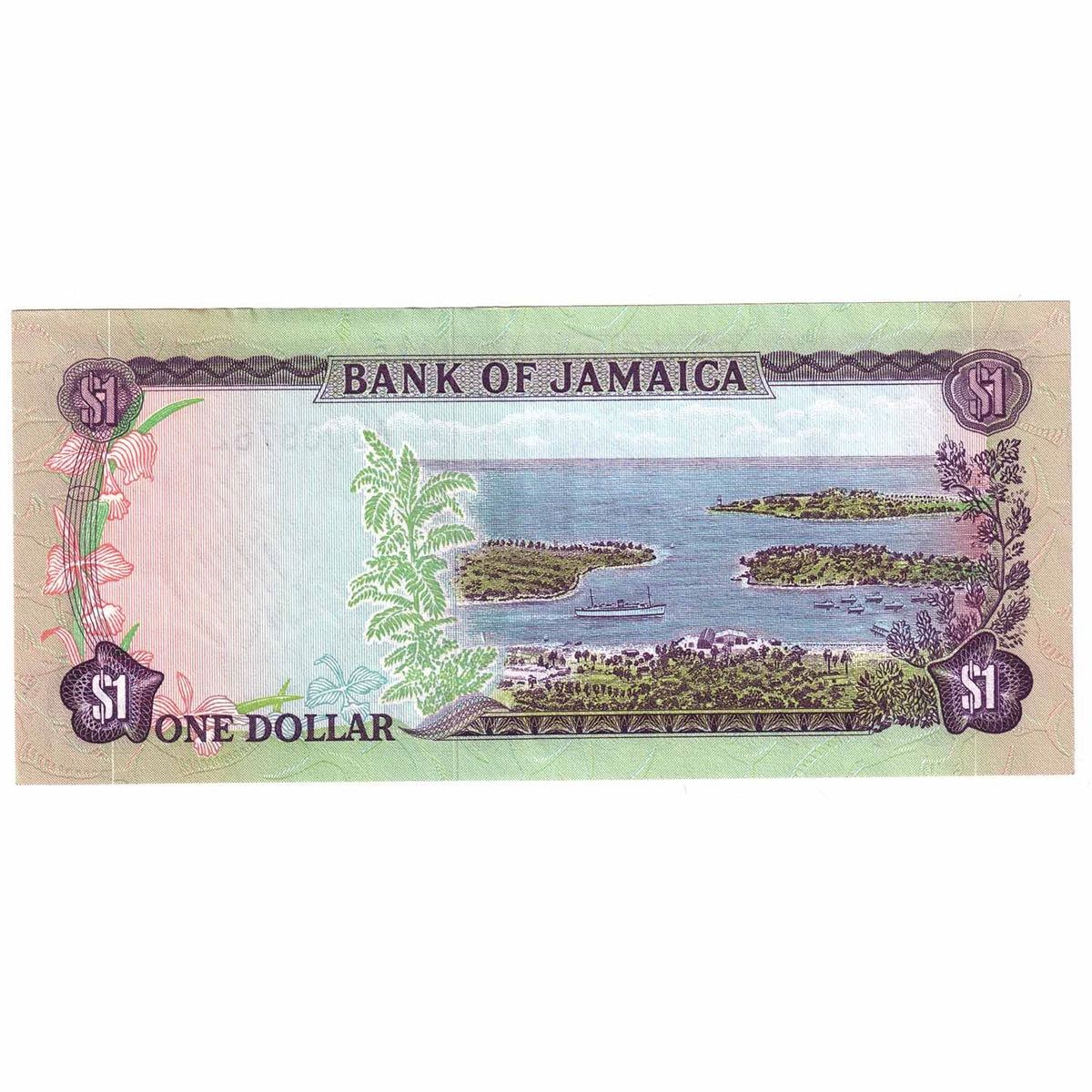 Jamaica Note 1970 1 Dollar, AU