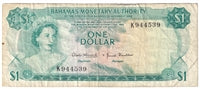 Bahamas 1968 1 Dollar Note, Pick #26a, F-VF