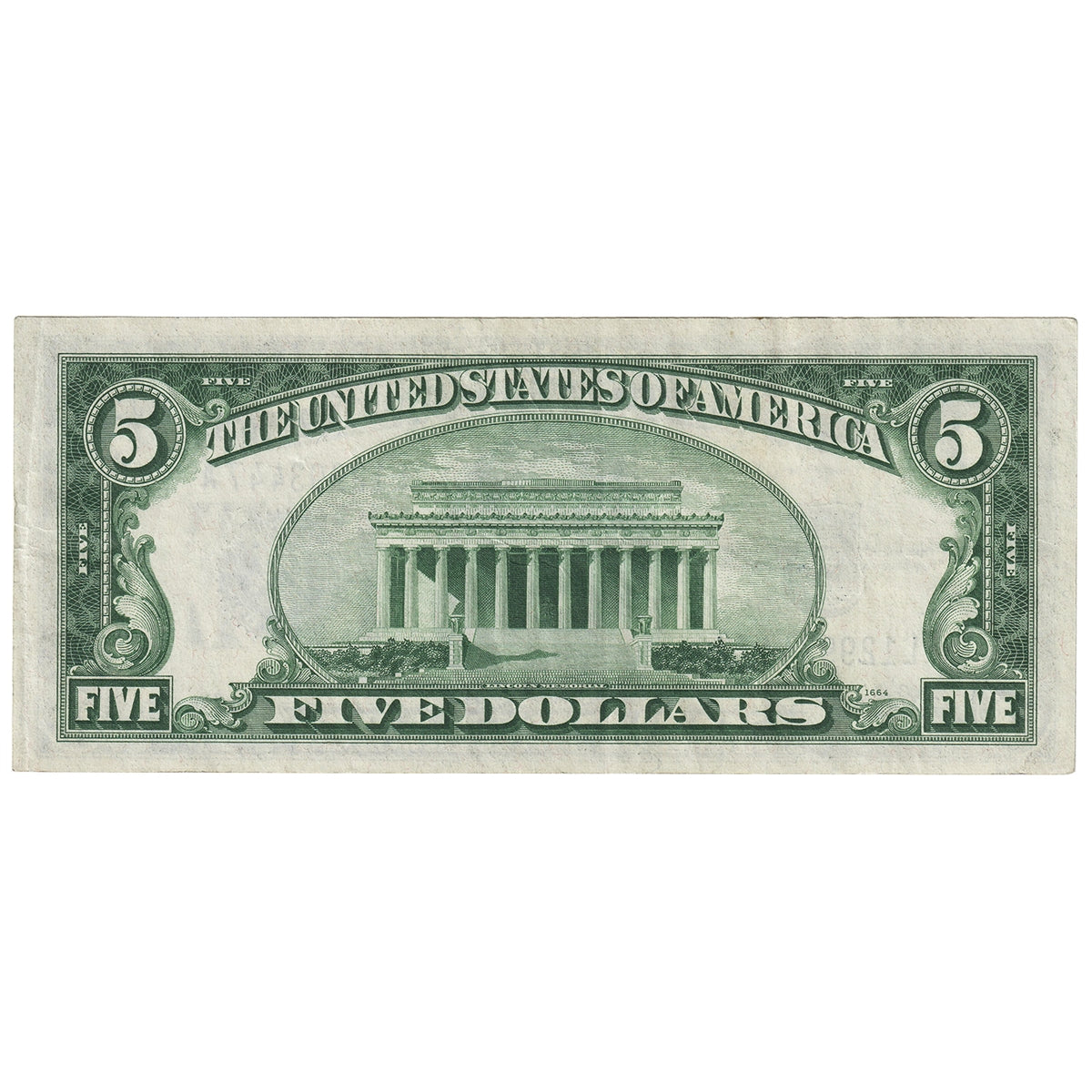 USA 1934A $5 Note, FR #1651, Julian-Morgenthau, Silver Certificate, VF-EF