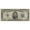 USA 1934A $5 Note, FR #1651, Julian-Morgenthau, Silver Certificate, F-VF
